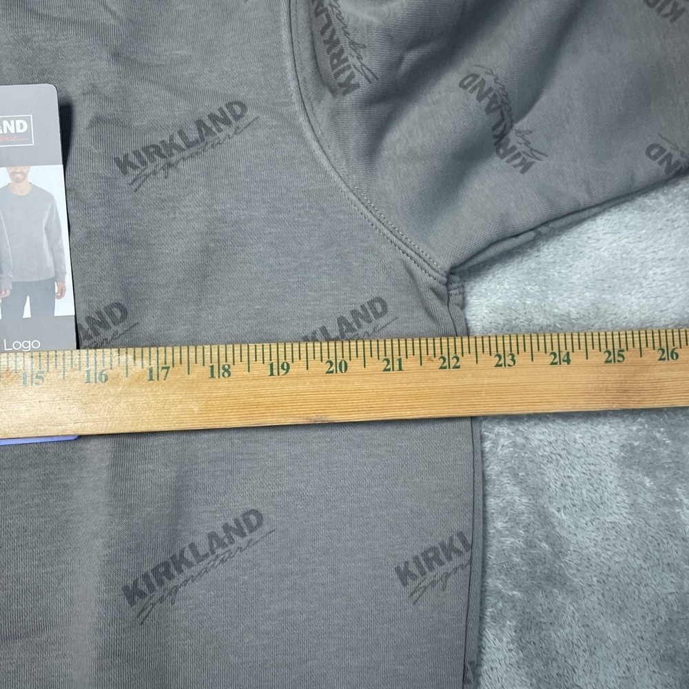 Kirkland Signature Unisex M Crewneck Sweatshirt Gray H0938 - Picture 6 of 11